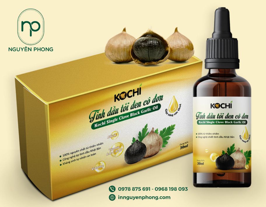 in hộp tỏi đen đẹp mắt